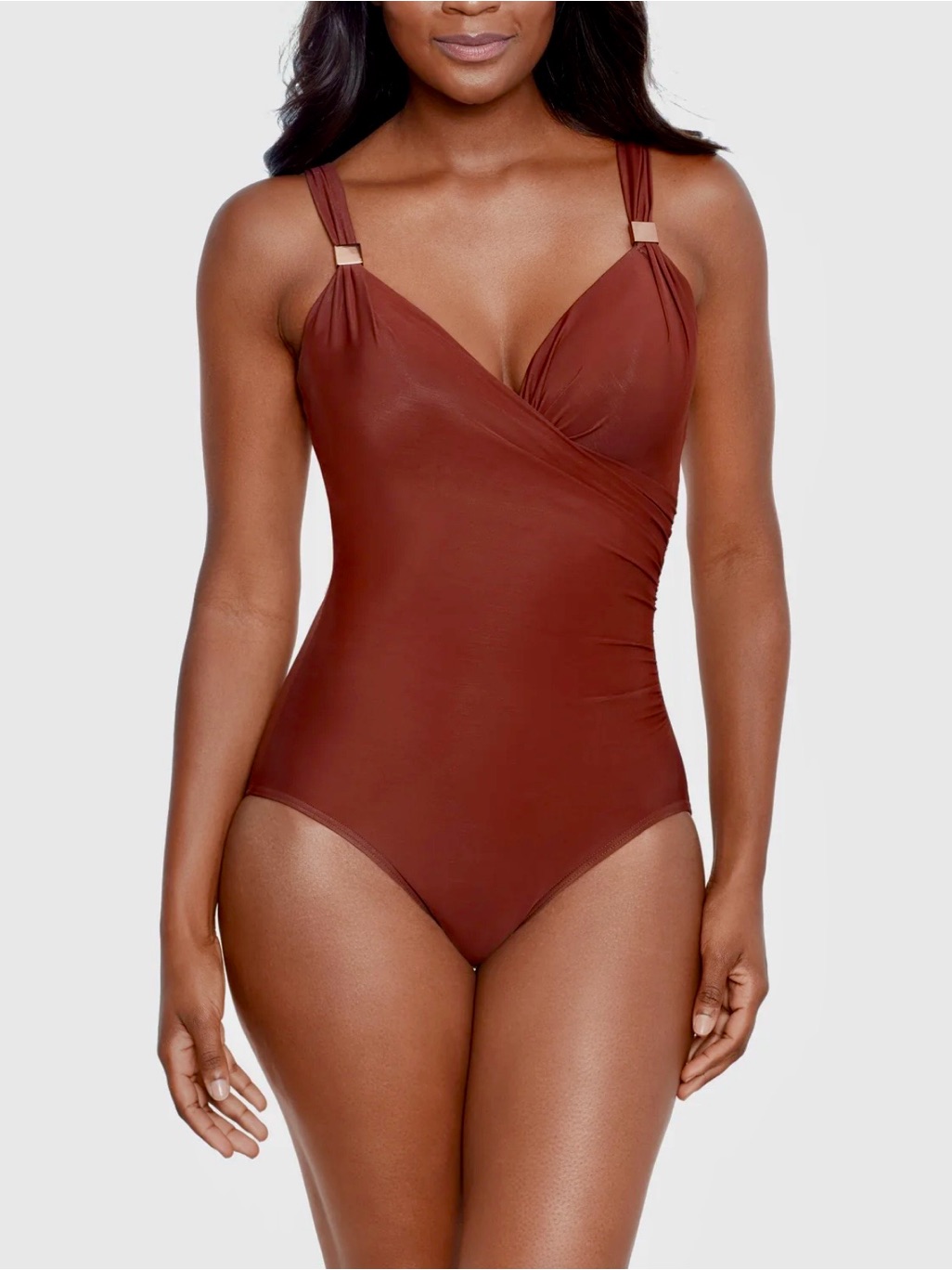 Nwt Miraclesuit Ruched One-Piece Swimsuit